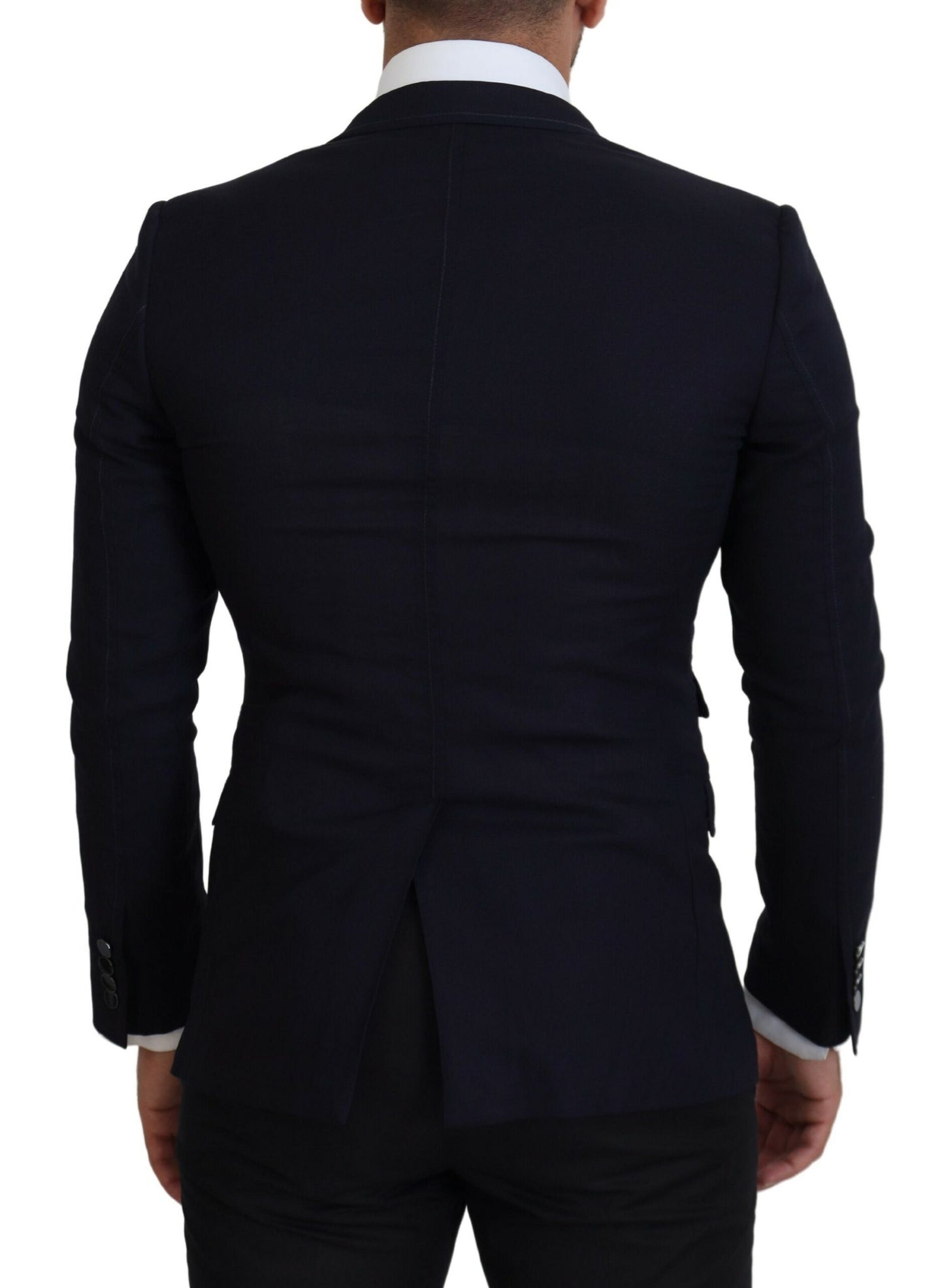 Dolce & Gabbana Men's Black Wool Formal Taormina Blazer