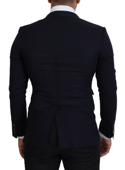 Dolce & Gabbana Men's Black Wool Formal Taormina Blazer