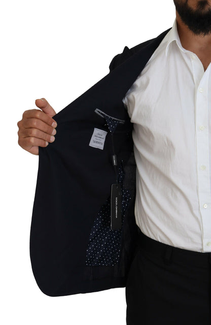 Dolce & Gabbana Men's Black Wool Formal Taormina Blazer