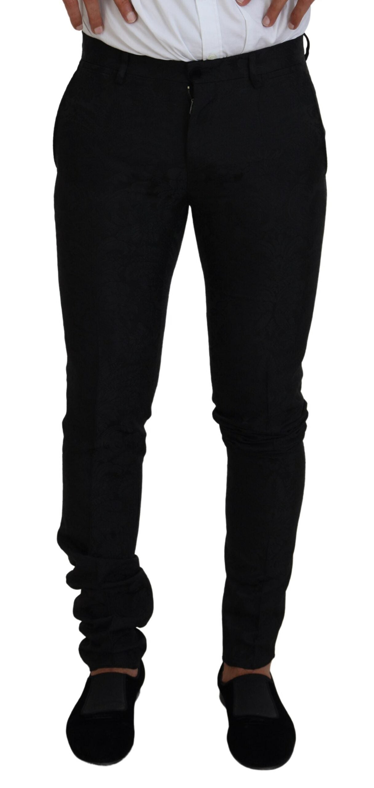 Dolce & Gabbana Men's Black Polyester Men 2 Piece MARTINI Suit