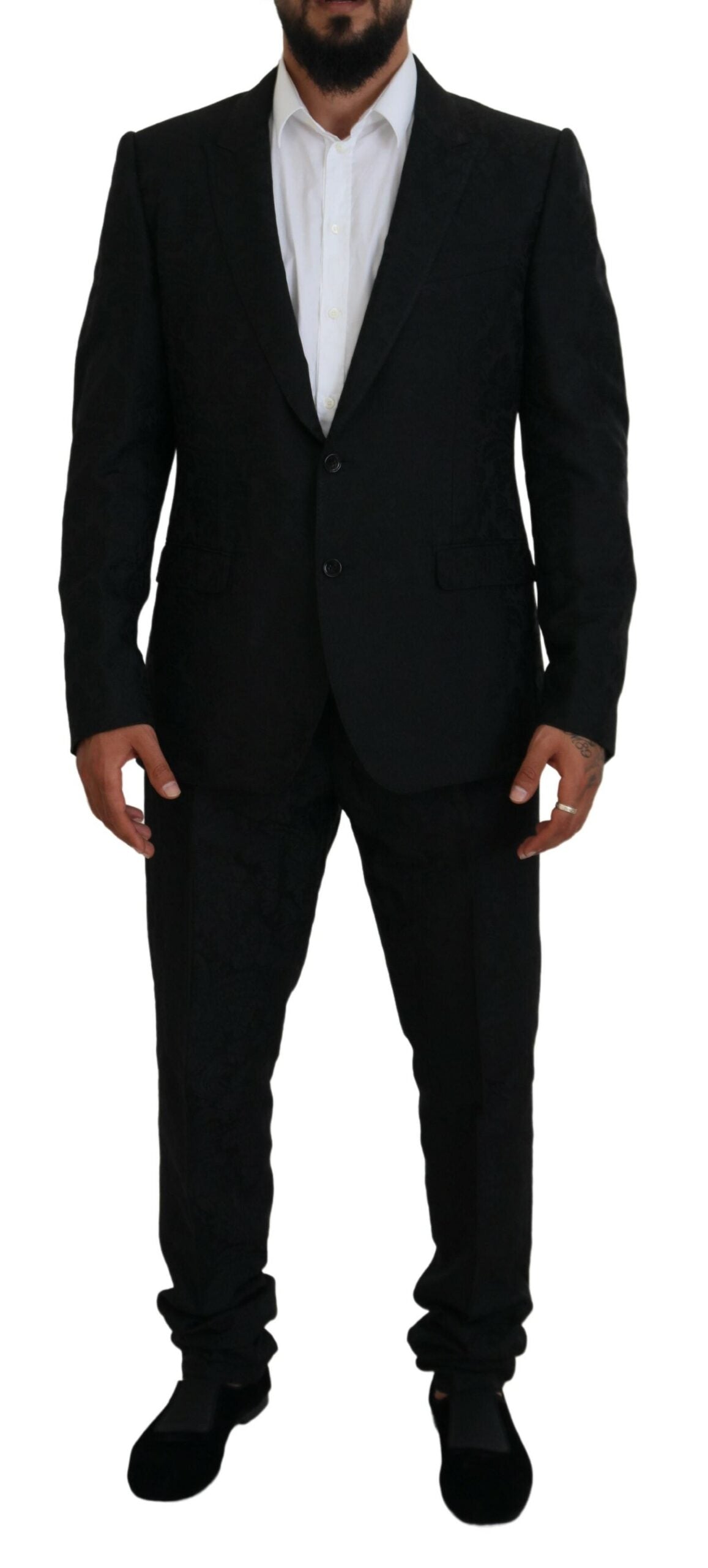 Dolce & Gabbana Men's Black Single Breasted 2 Piece MARTINI Suit