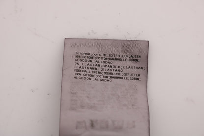 Black Cotton Stretch Chinos Pants