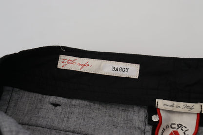 Cycle Black Cotton Baggy High Waist Women Pants