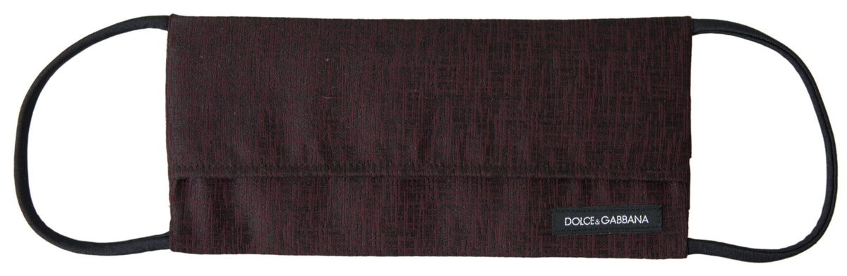 Dolce & Gabbana Face Mask - Brown Maroon