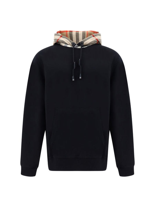 Burberry Men's Black Cotton Samuel Hoodie Sweatshirt