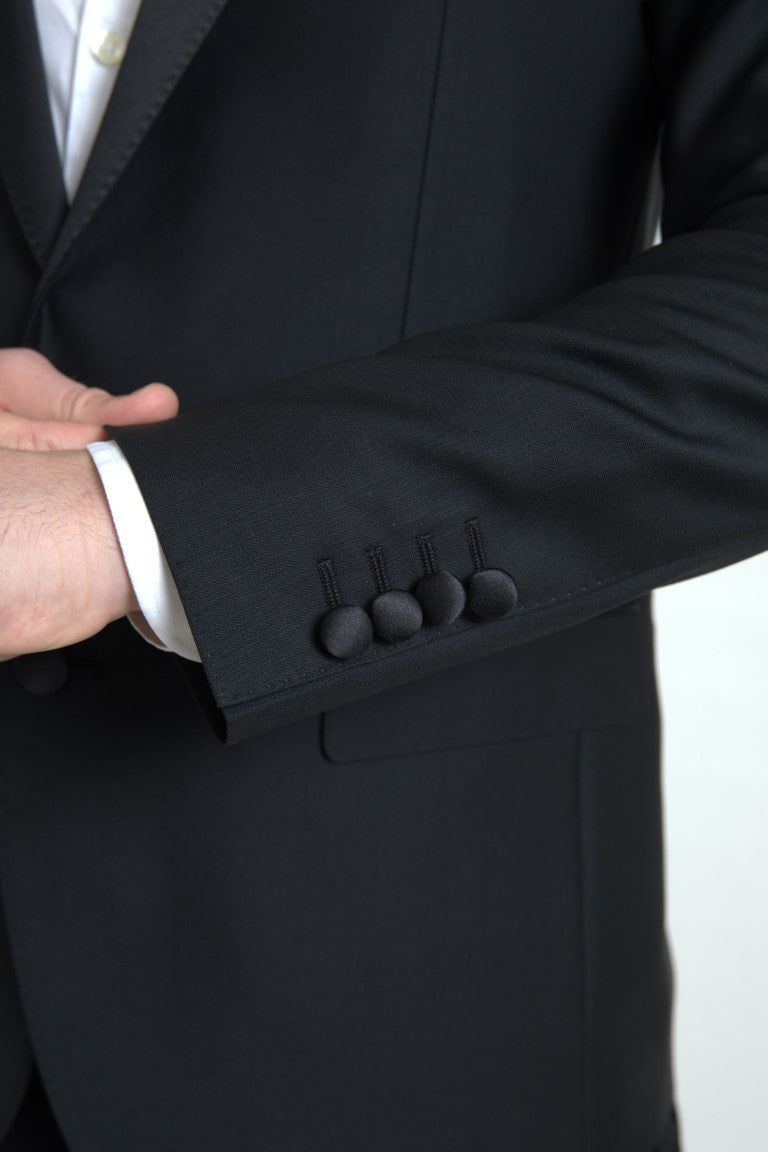Dolce & Gabbana Men's Black Wool Single Breasted MARTINI Blazer