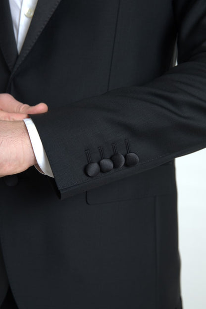 Dolce & Gabbana Men's Black Wool Single Breasted MARTINI Blazer