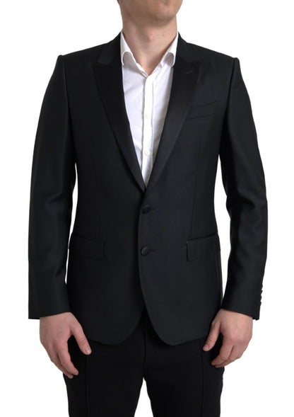 Dolce & Gabbana Men's Black Wool Single Breasted MARTINI Blazer