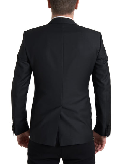 Dolce & Gabbana Men's Black Wool Single Breasted MARTINI Blazer