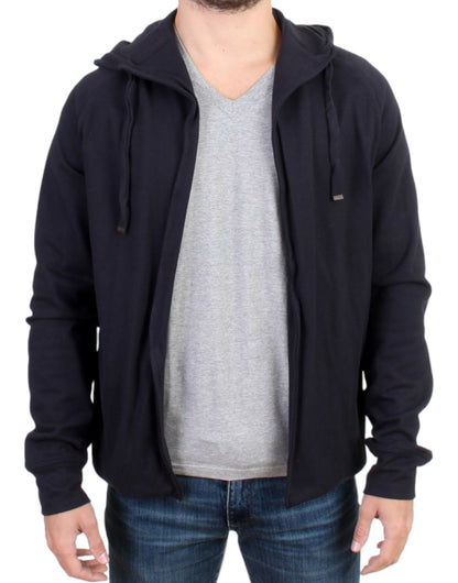 Costume National Men's Cotton Hoodie - Blue