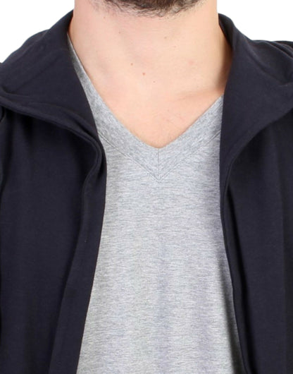 Costume National Men's Cotton Hoodie - Blue