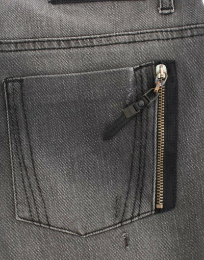 Grey Straight Leg Jeans