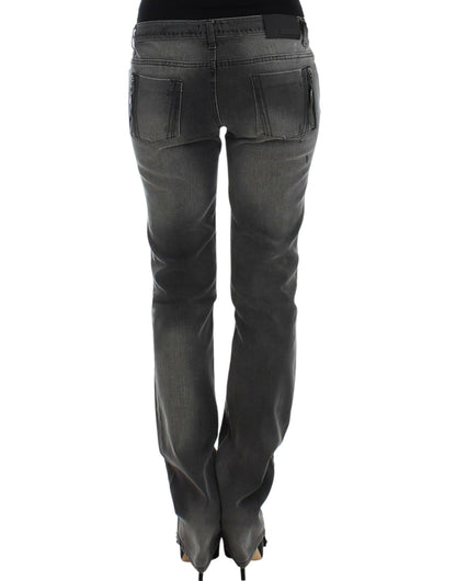 Grey Straight Leg Jeans