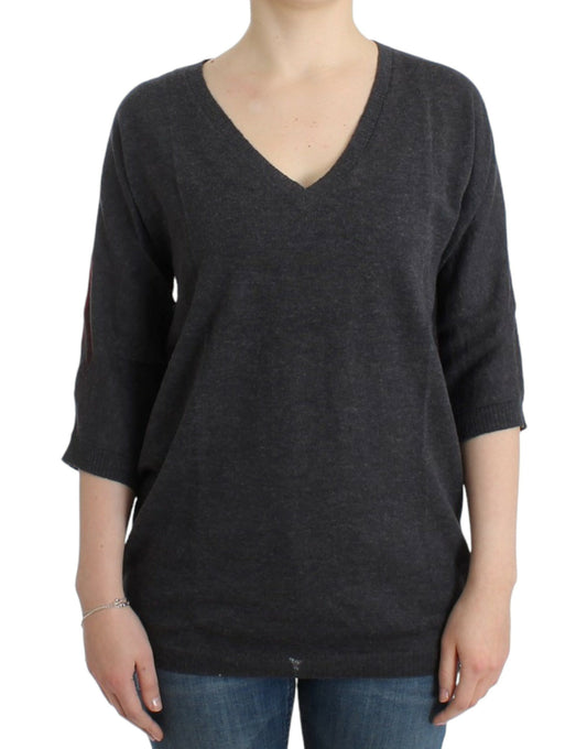 Costume National Women's Grey short sleeved sweater