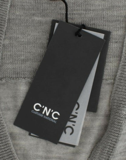 Costume National Women's Grey & Beige Lightweight Cardigan