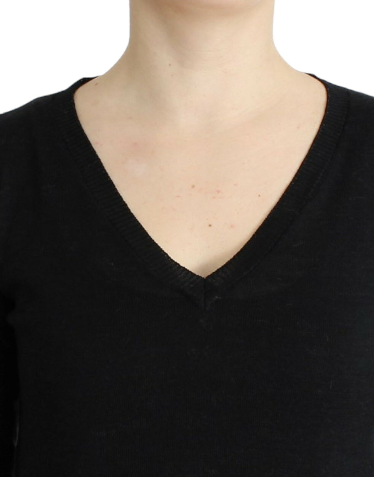 Costume National Women's Black V-neck lightweight sweater