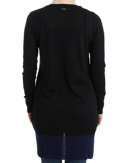 Costume National Women's Black V-neck lightweight sweater
