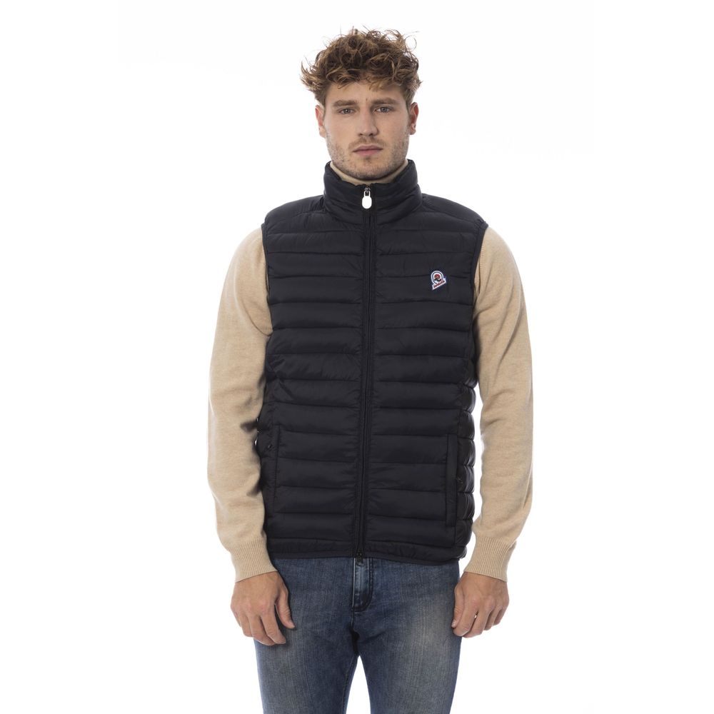 Vest by Invicta for men in polyamide black features a chic silhouette, expertly detailed with a refined and premium insulated for a truly chic look.