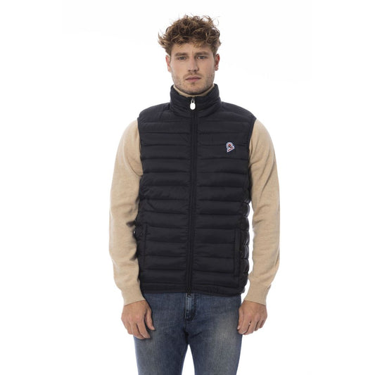 Vest by Invicta for men in polyamide black features a chic silhouette, expertly detailed with a refined and premium insulated for a truly chic look.