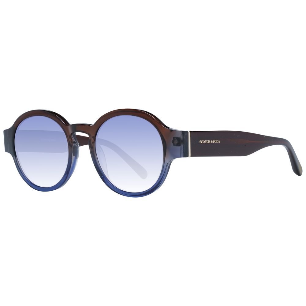 Scotch & Soda Round Gradient Medium-Tint Acetate Sunglasses - Brown