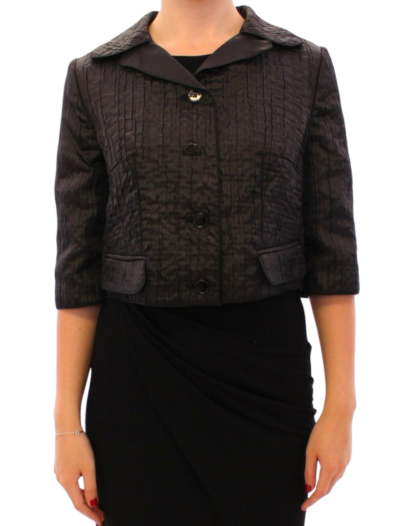 Dolce & Gabbana Women's Elegant Black Bolero Shrug Jacket