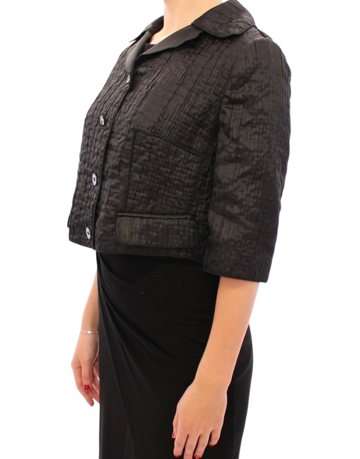 Dolce & Gabbana Women's Elegant Black Bolero Shrug Jacket