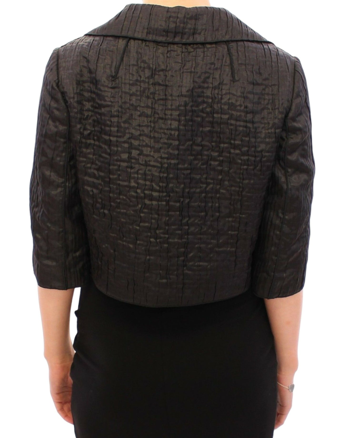 Dolce & Gabbana Women's Elegant Black Bolero Shrug Jacket