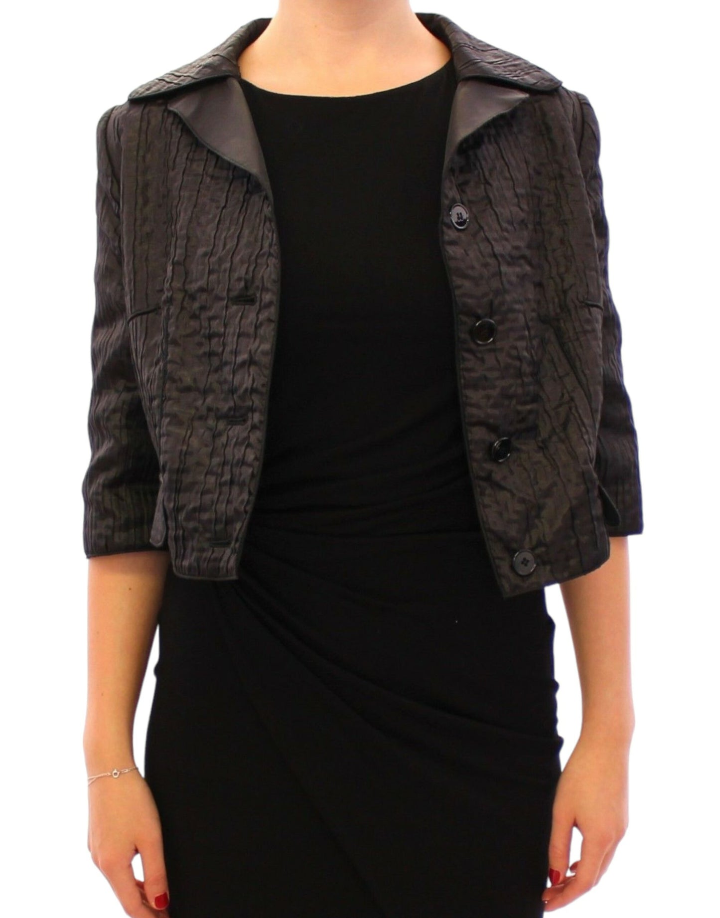Dolce & Gabbana Women's Elegant Black Bolero Shrug Jacket
