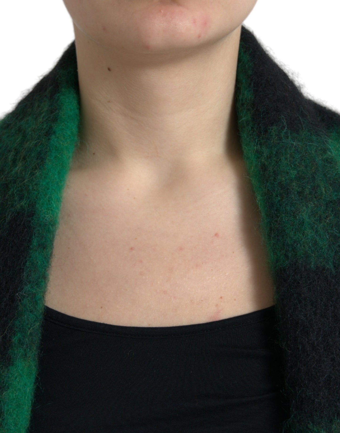 Dolce & Gabbana Women's Elegant Checkered Poncho Jacket