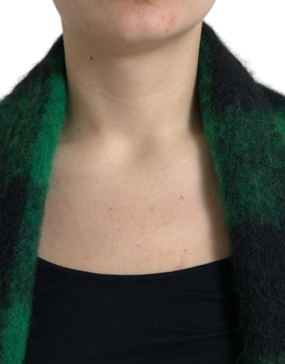 Dolce & Gabbana Women's Elegant Checkered Poncho Jacket