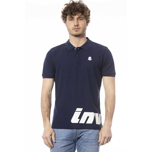 Blue Cotton Polo Shirt