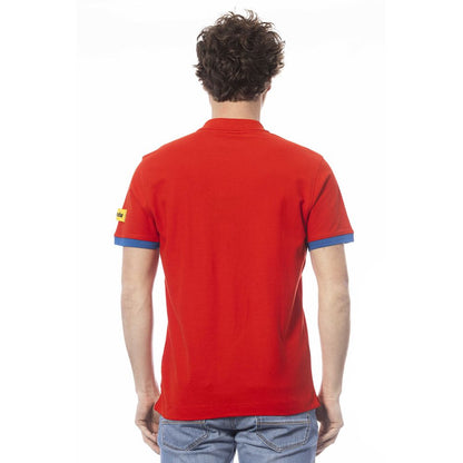 Red Cotton Polo Shirt