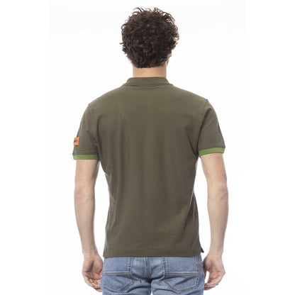 Green Cotton Polo Shirt