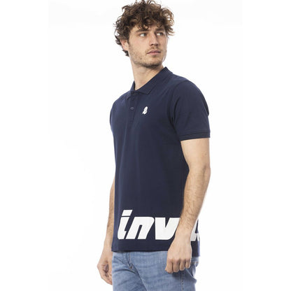 Blue Cotton Polo Shirt