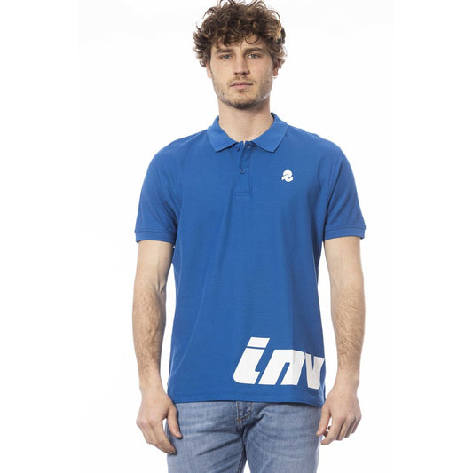 Blue Cotton Polo Shirt