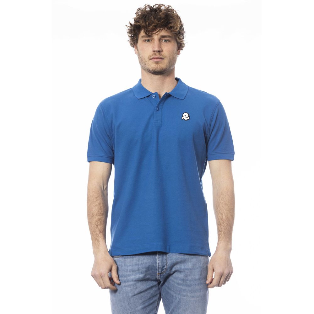 Blue Cotton Polo Shirt