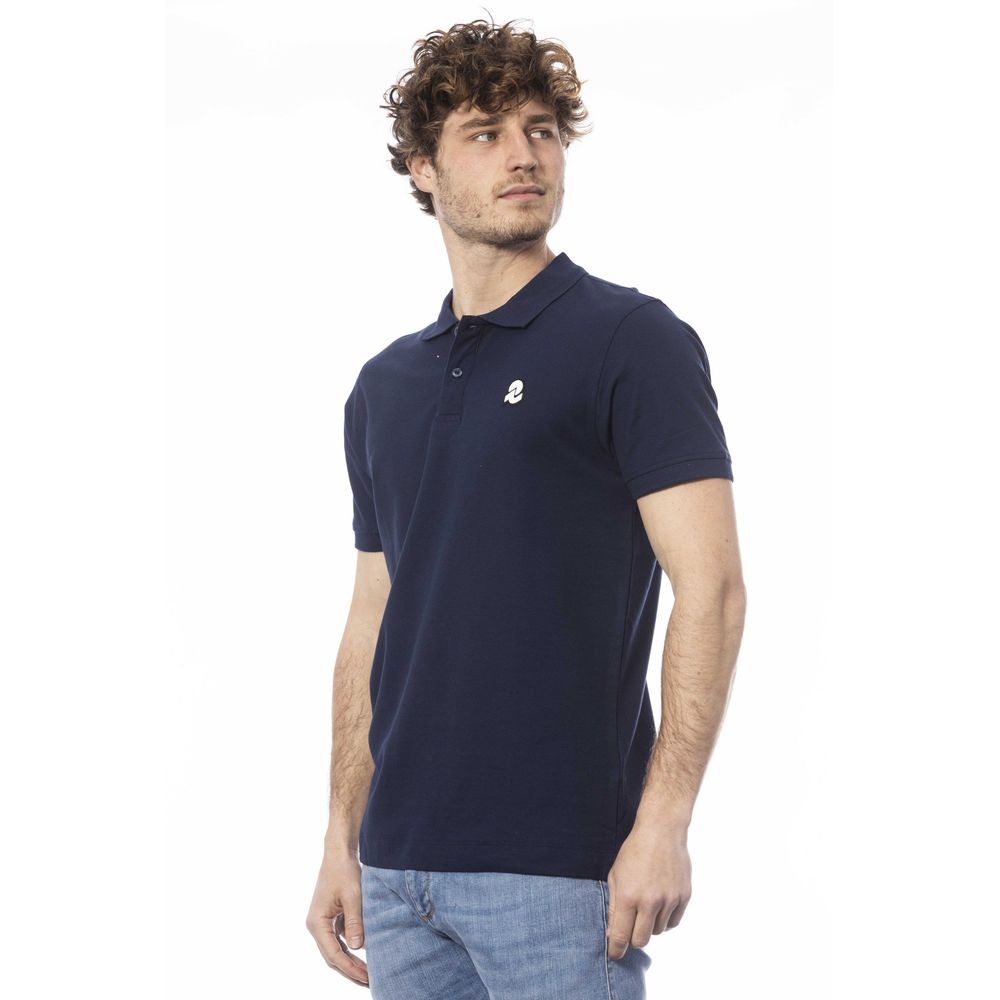 Blue Cotton Polo Shirt