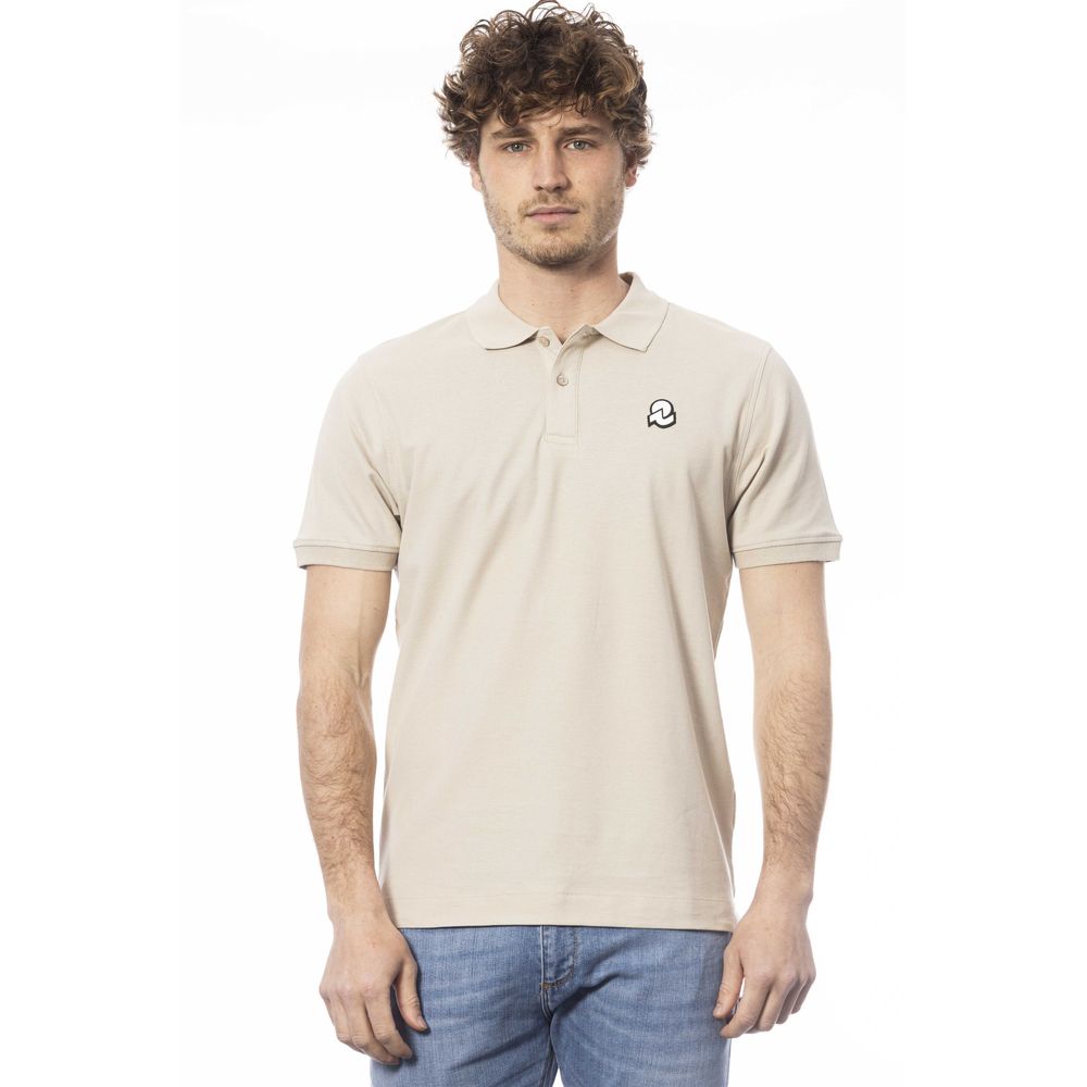Beige Cotton Polo Shirt