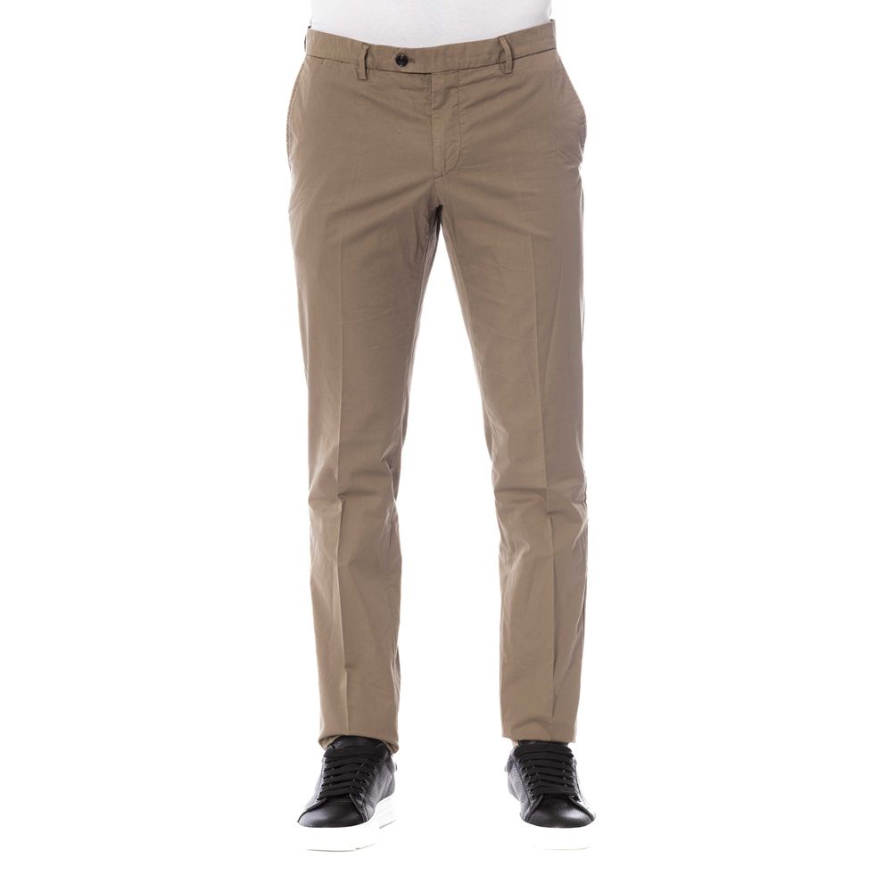 Trussardi Men's Brown Cotton Trousers