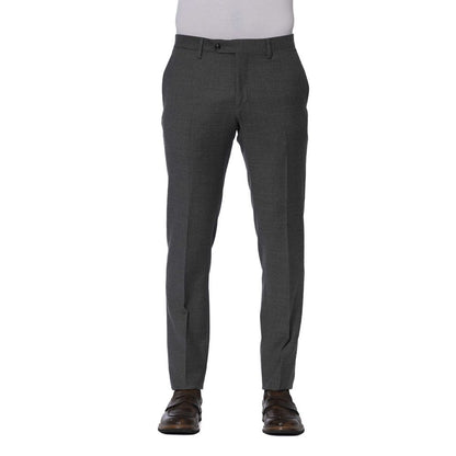 Trussardi Men's Gray Polyester Trousers