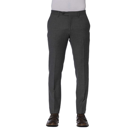 Trussardi Men's Gray Polyester Trousers