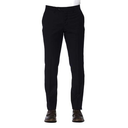 Trussardi Men's Blue Polyester Trousers