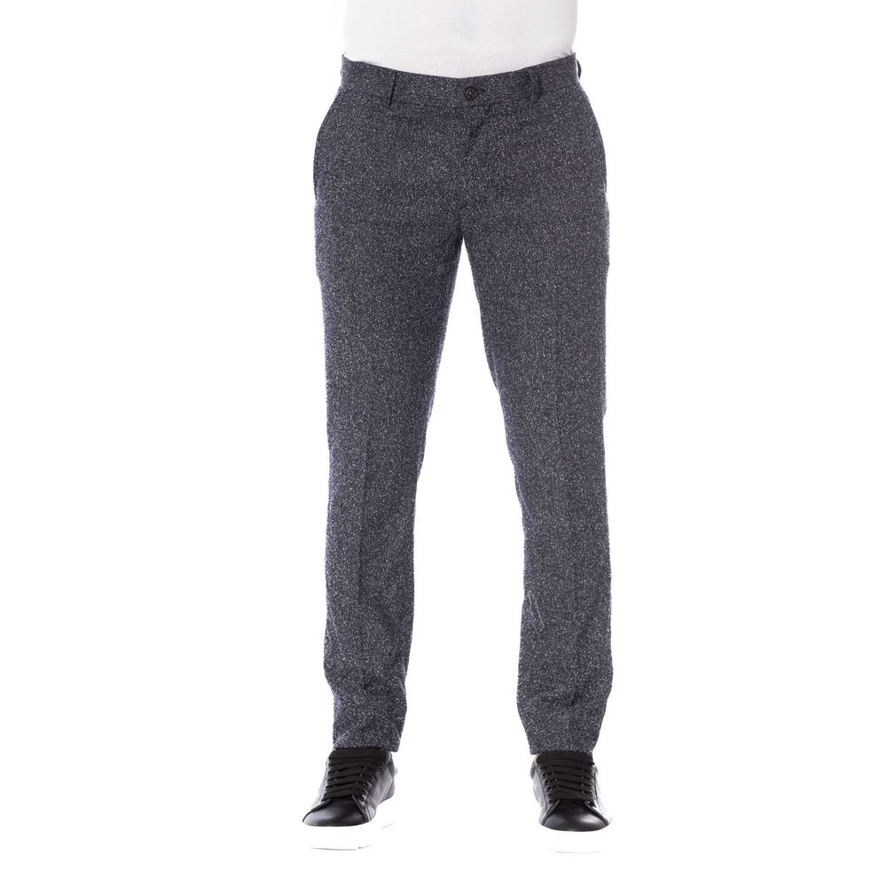 Trussardi Men's Black Cotton Trousers