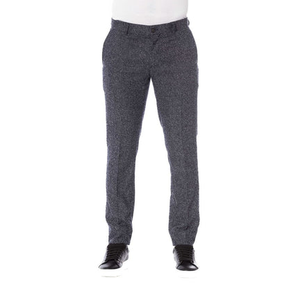 Trussardi Men's Black Cotton Trousers