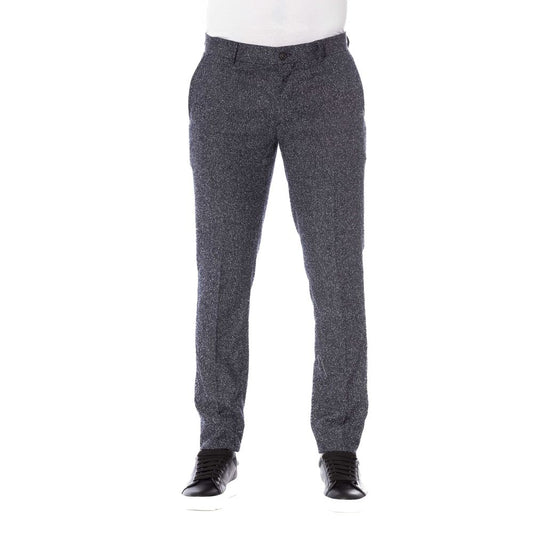 Trussardi Men's Black Cotton Trousers