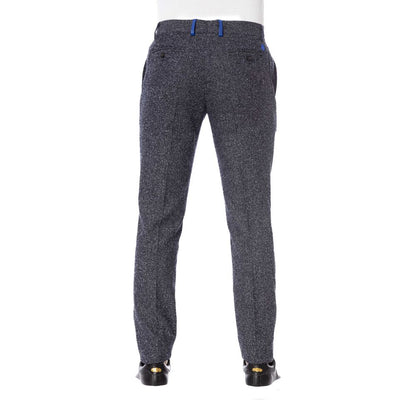 Trussardi Men's Black Cotton Trousers