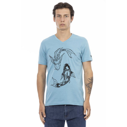 Light Blue Cotton T-Shirt
