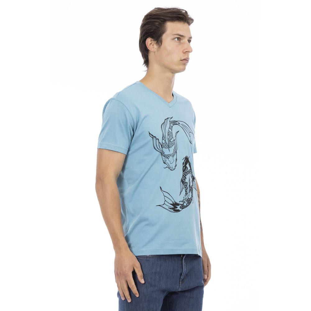 Light Blue Cotton T-Shirt