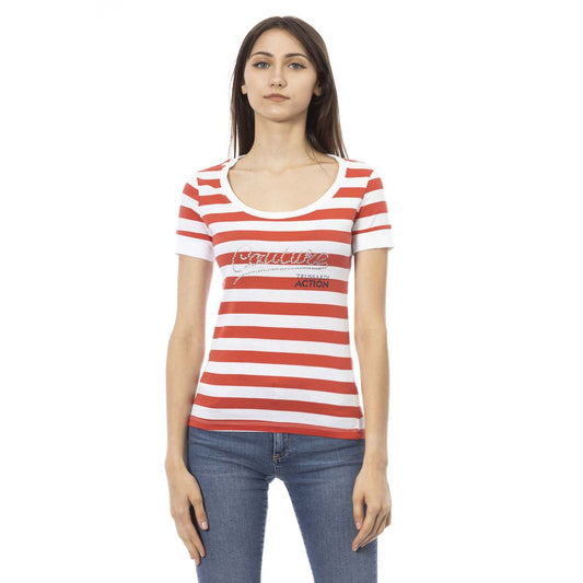 Multicolor Cotton Short Sleeve Round Neck T-Shirt