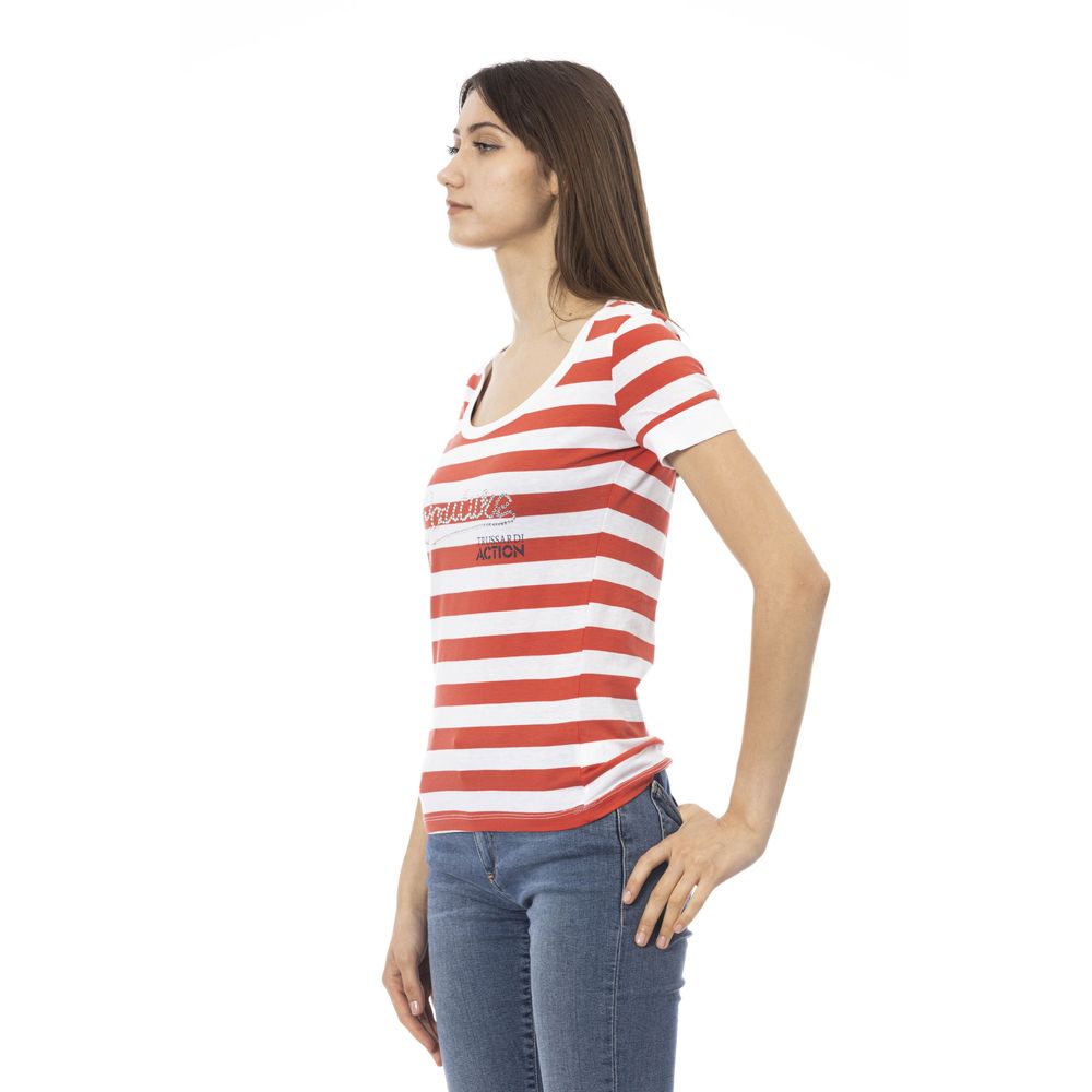Multicolor Cotton Short Sleeve Round Neck T-Shirt